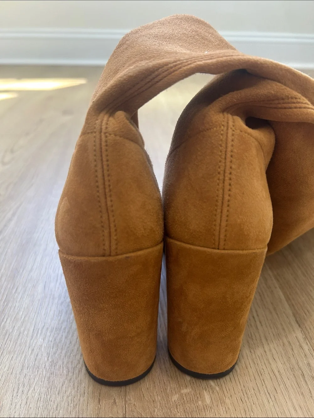 Stuart Weitzman Hinterland Tan Suede OTK Boots Size 6.5